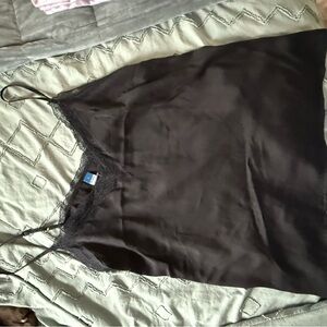 Old Navy Black Lace Trim Chemise